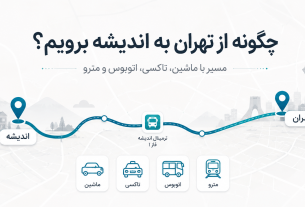 چگونه از تهران به اندیشه برویم؟ مسیر با ماشین، تاکسی، اتوبوس و مترو
