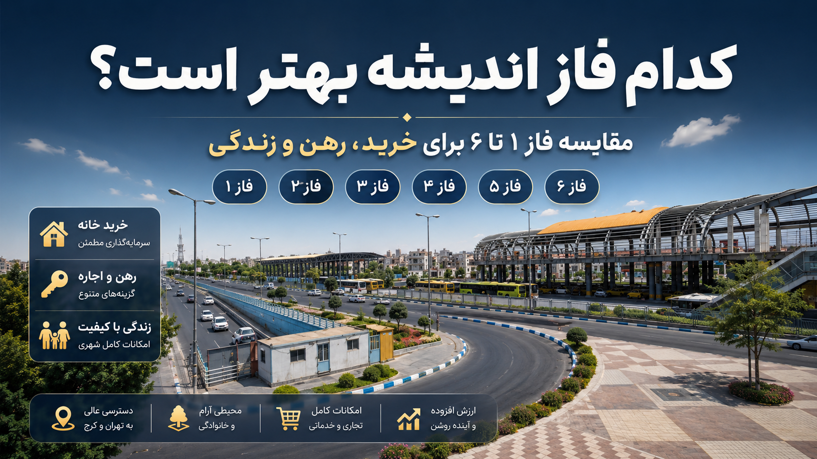 کدام فاز اندیشه بهتر است؟ مقایسه فاز ۱ تا ۶ برای خرید، رهن و زندگی